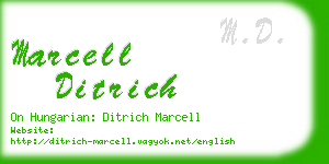 marcell ditrich business card